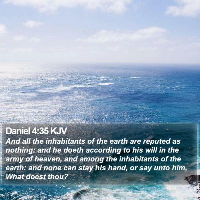 Daniel 4:35 KJV Bible Verse Image