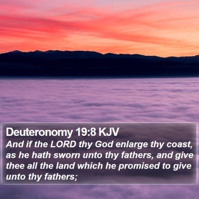 Deuteronomy 19:8 KJV Bible Verse Image