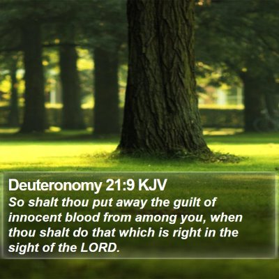 Deuteronomy 21:9 KJV Bible Verse Image