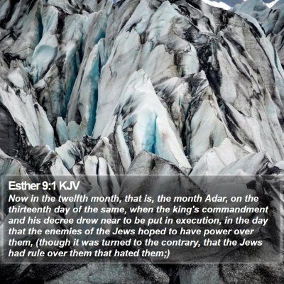 Esther 9:1 KJV Bible Verse Image