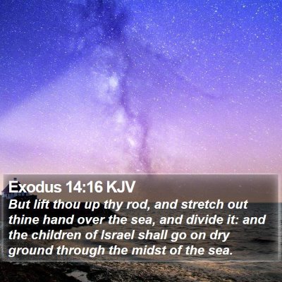 Exodus 14:16 KJV Bible Verse Image