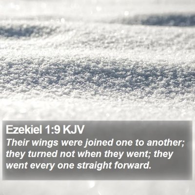 Ezekiel 1:9 KJV Bible Verse Image