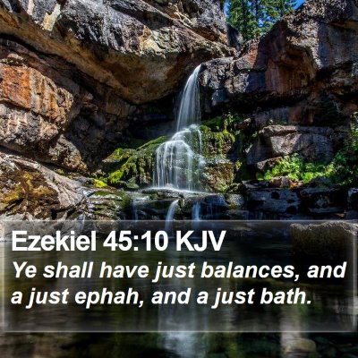 Ezekiel 45:10 KJV Bible Verse Image
