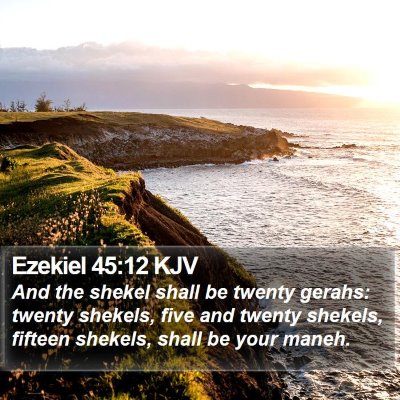Ezekiel 45:12 KJV Bible Verse Image