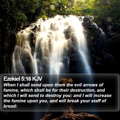 Ezekiel 5:16 KJV Bible Verse Image