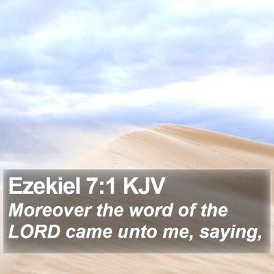 Ezekiel 7:1 KJV Bible Verse Image