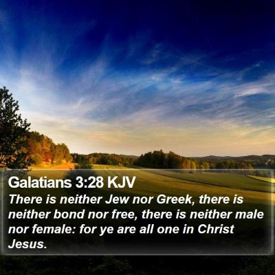 Galatians 3:28 KJV Bible Verse Image