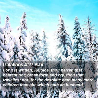 Galatians 4:27 KJV Bible Verse Image