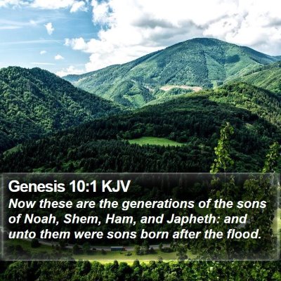 Genesis 10:1 KJV Bible Verse Image