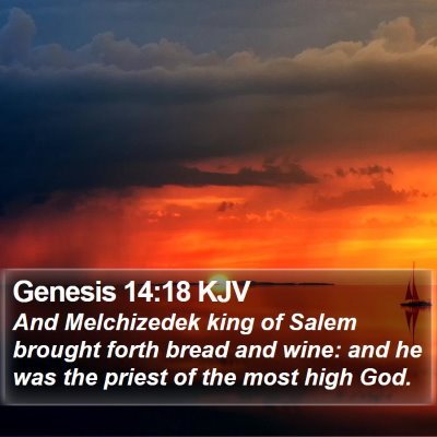 Genesis 14:18 KJV Bible Verse Image