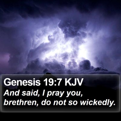 Genesis 19:7 KJV Bible Verse Image