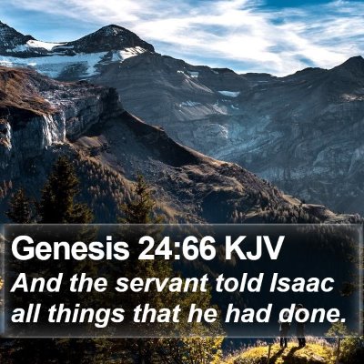 Genesis 24:66 KJV Bible Verse Image