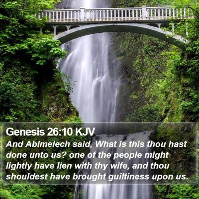 Genesis 26:10 KJV Bible Verse Image