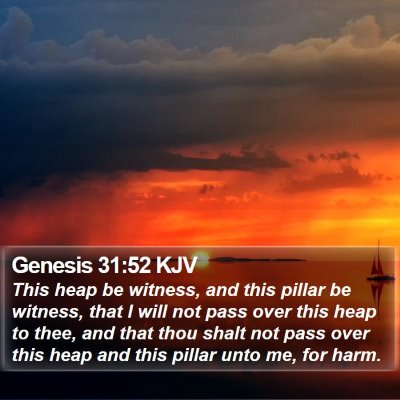 Genesis 31:52 KJV Bible Verse Image