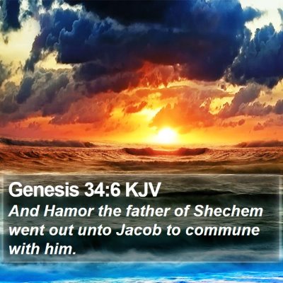 Genesis 34:6 KJV Bible Verse Image