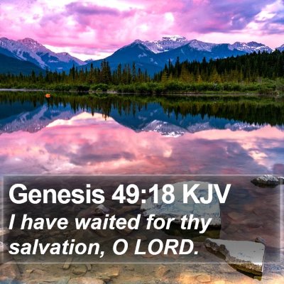 Genesis 49:18 KJV Bible Verse Image