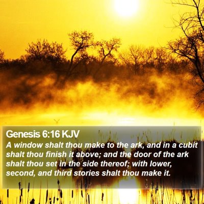 Genesis 6:16 KJV Bible Verse Image