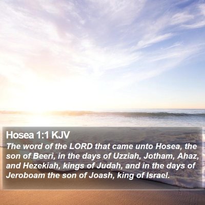 Hosea 1:1 KJV Bible Verse Image