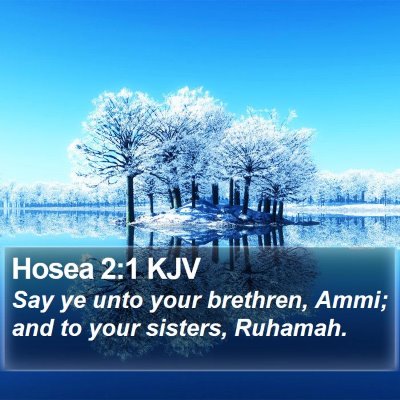 Hosea 2:1 KJV Bible Verse Image