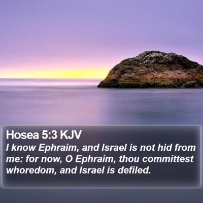 Hosea 5:3 KJV Bible Verse Image