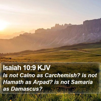 Isaiah 10:9 KJV Bible Verse Image