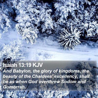 Isaiah 13:19 KJV Bible Verse Image