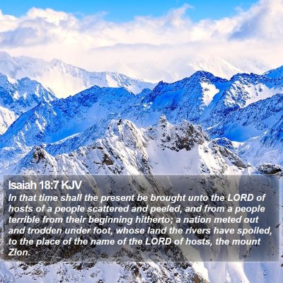 Isaiah 18:7 KJV Bible Verse Image