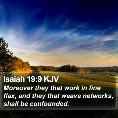 Isaiah 19:9 KJV Bible Verse Image