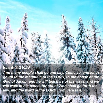 Isaiah 2:3 KJV Bible Verse Image
