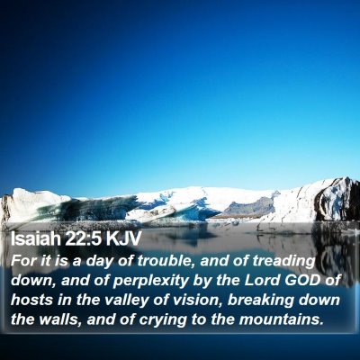 Isaiah 22:5 KJV Bible Verse Image
