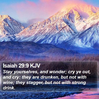 Isaiah 29:9 KJV Bible Verse Image