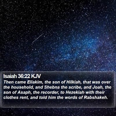 Isaiah 36:22 KJV Bible Verse Image