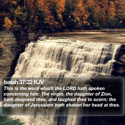 Isaiah 37:22 KJV Bible Verse Image