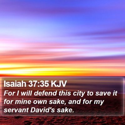 Isaiah 37:35 KJV Bible Verse Image