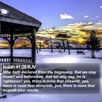 Isaiah 41:26 KJV Bible Verse Image