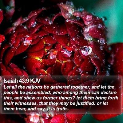 Isaiah 43:9 KJV Bible Verse Image