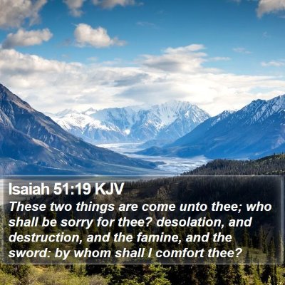 Isaiah 51:19 KJV Bible Verse Image
