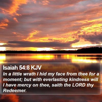 Isaiah 54:8 KJV Bible Verse Image