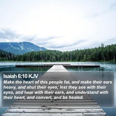 Isaiah 6:10 KJV Bible Verse Image
