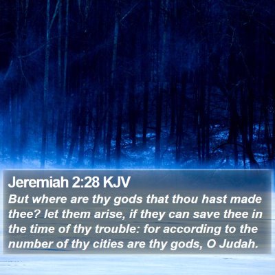 Jeremiah 2:28 KJV Bible Verse Image