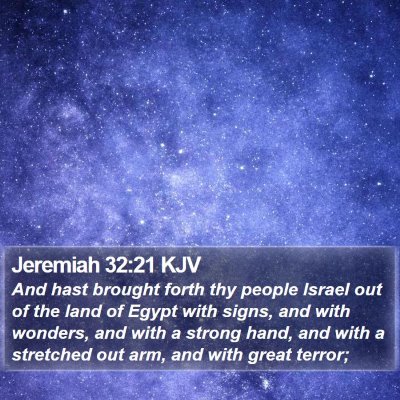 Jeremiah 32:21 KJV Bible Verse Image