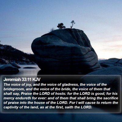 Jeremiah 33:11 KJV Bible Verse Image