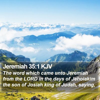 Jeremiah 35:1 KJV Bible Verse Image