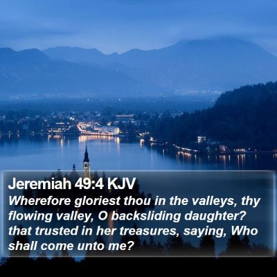 Jeremiah 49:4 KJV Bible Verse Image