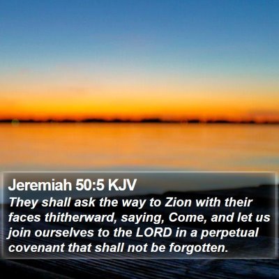 Jeremiah 50:5 KJV Bible Verse Image