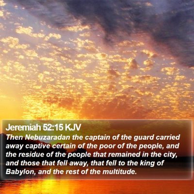 Jeremiah 52:15 KJV Bible Verse Image