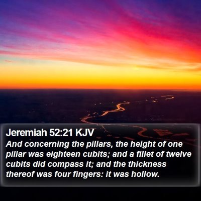 Jeremiah 52:21 KJV Bible Verse Image