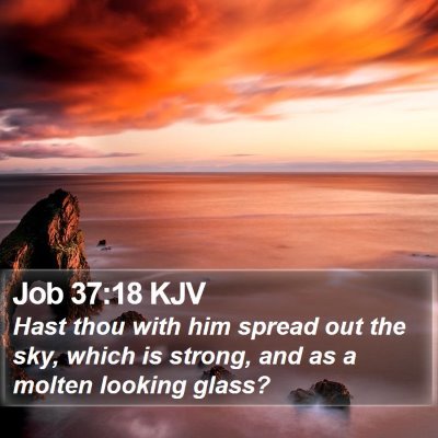 Job 37:18 KJV Bible Verse Image