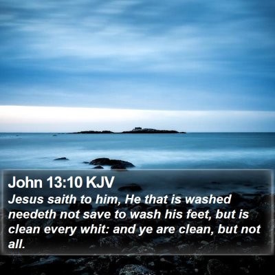 John 13:10 KJV Bible Verse Image