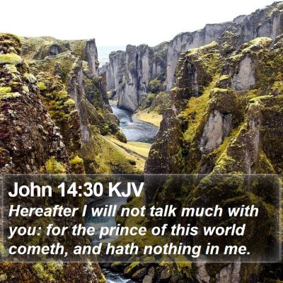 John 14:30 KJV Bible Verse Image